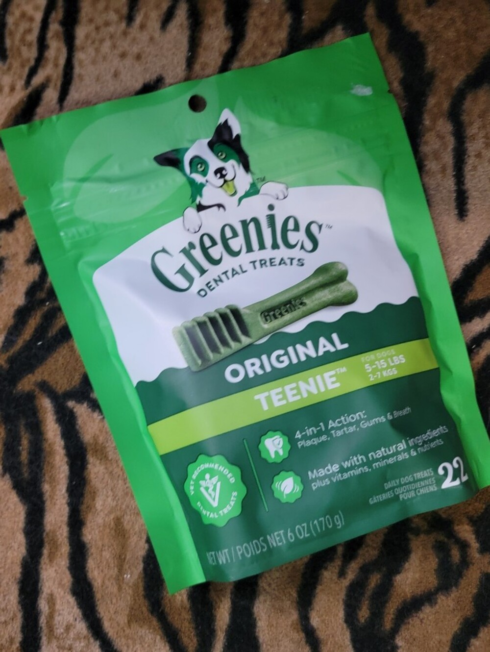 Greenies Dog Original Teenie Dental Treats - 22 Pack